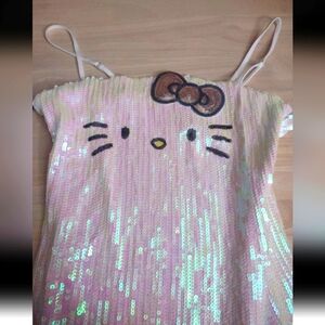 Hello Kitty 50th Anniversary Iridescent Sequin Dress Y2k Bling Kawaii Forever 21